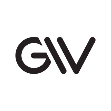 gw ilk harf vektör logosu