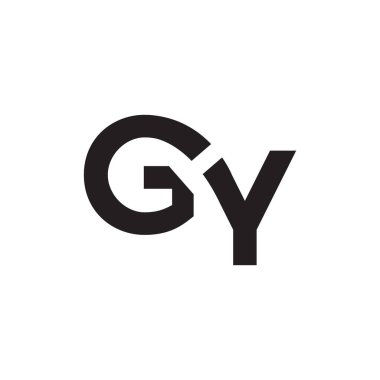 gy ilk harf vektör logosu