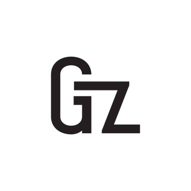gz ilk harf vektör logosu