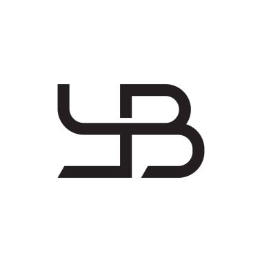 Yb initial letter vector logo vector