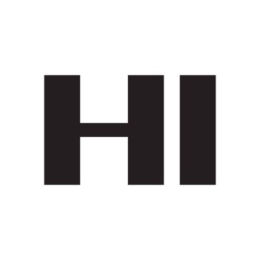 ilk harf vektör logosu