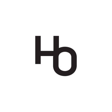ho ilk harf vektör logosu