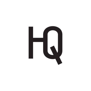 hq ilk harf vektör logosu