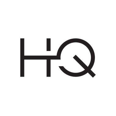 hq ilk harf vektör logosu