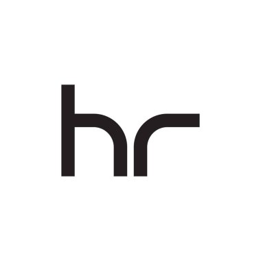 hr ilk harf vektör logosu