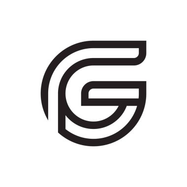 g ilk harf vektör logosu