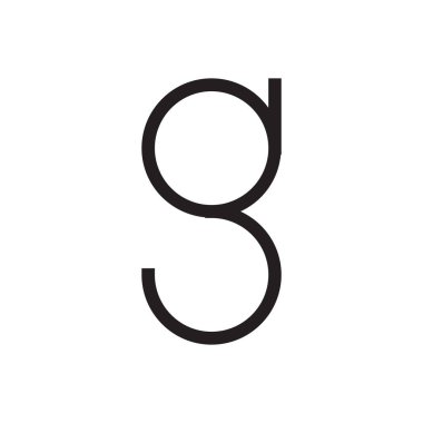 g ilk harf vektör logosu