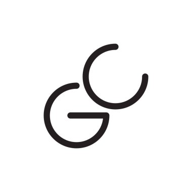 gc ilk harf vektör logosu