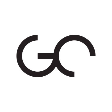 gc ilk harf vektör logosu