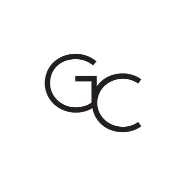 gc ilk harf vektör logosu