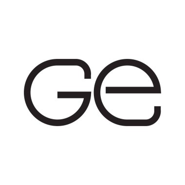 ge ilk harf vektör logosu