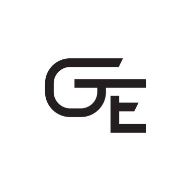 ge ilk harf vektör logosu