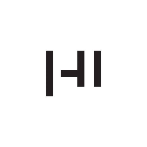 Salut Lettre Initiale Logo Vectoriel — Image vectorielle