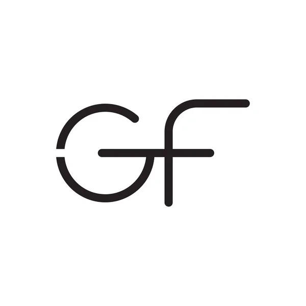Gf初始字母向量标识 — 图库矢量图片