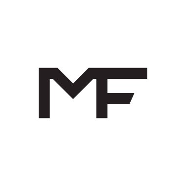 mf ilk harf vektör logosu