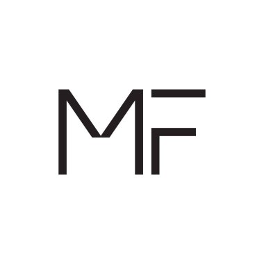 mf ilk harf vektör logosu