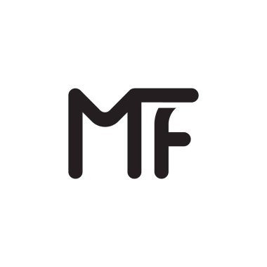mf ilk harf vektör logosu