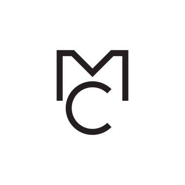 mc ilk harf vektör logosu