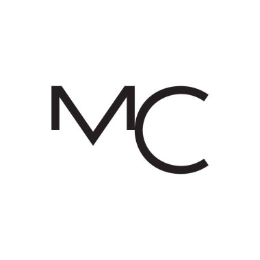 mc ilk harf vektör logosu
