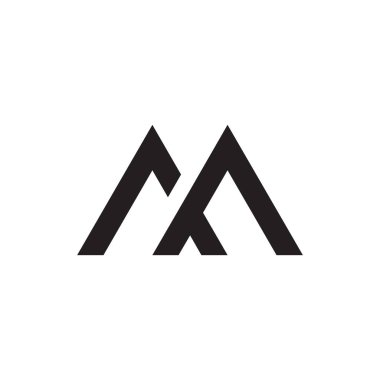 m ilk harf vektör logosu