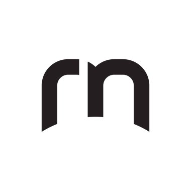 m ilk harf vektör logosu