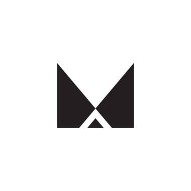 m ilk harf vektör logosu