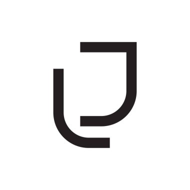 LJ ilk harf vektör logosu
