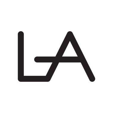 la ilk harf vektör logosu