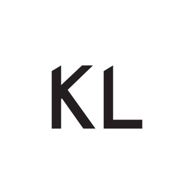 kl ilk harf vektör logosu