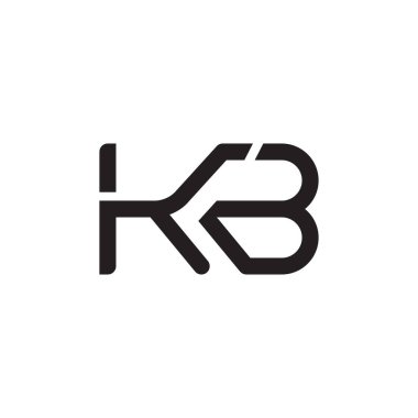 kb ilk harf vektör logosu