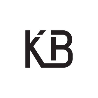 kb ilk harf vektör logosu