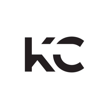kc ilk harf vektör logosu