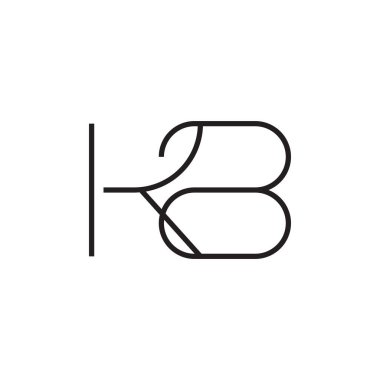 kb ilk harf vektör logosu