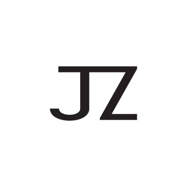 jz ilk harf vektör logosu