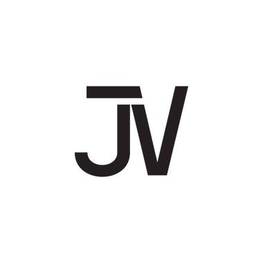 jv ilk harf vektör logosu