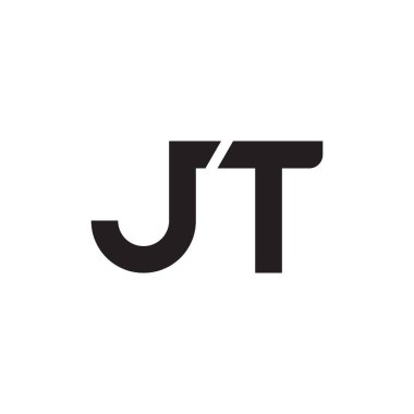 jt ilk harf vektör logosu