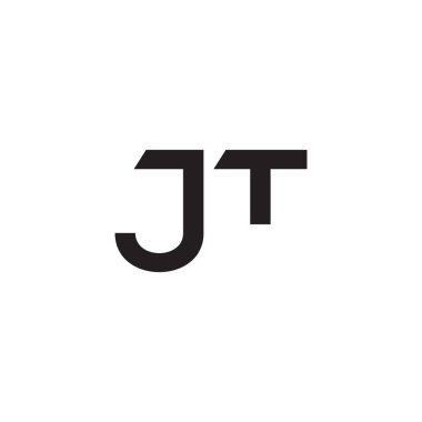 jt ilk harf vektör logosu
