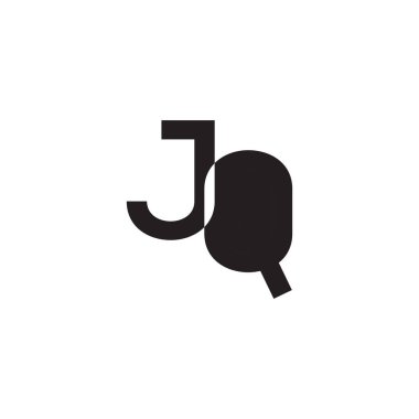 jq ilk harf vektör logosu
