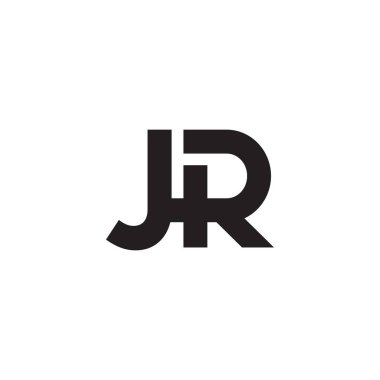 jr ilk harf vektör logosu