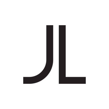 jl ilk harf vektör logosu