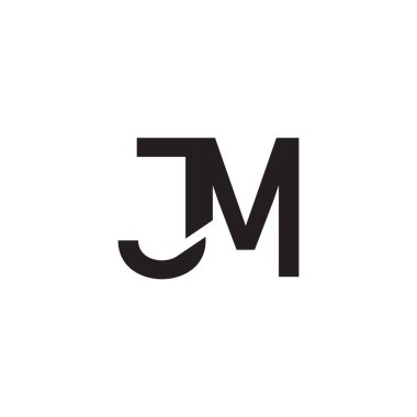 jm ilk harf vektör logosu