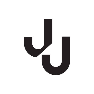 jj ilk harf vektör logosu