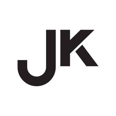 jk ilk harf vektör logosu