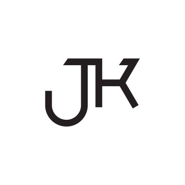 jk ilk harf vektör logosu