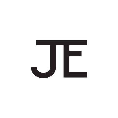 je ilk harf vektör logosu