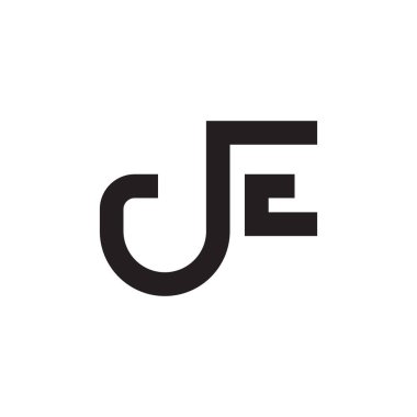 je ilk harf vektör logosu