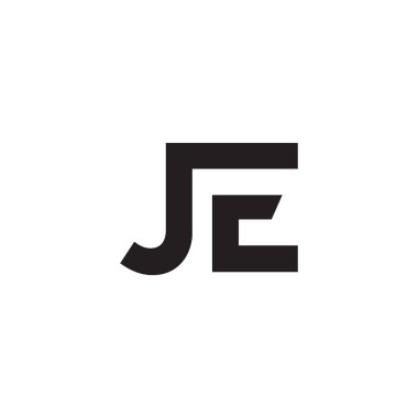 je ilk harf vektör logosu