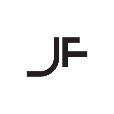 jf ilk harf vektör logosu