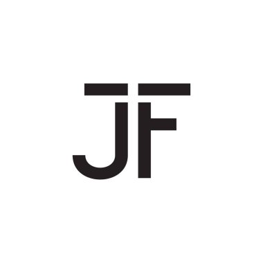 jf ilk harf vektör logosu