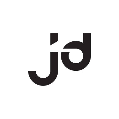jd ilk harf vektör logosu